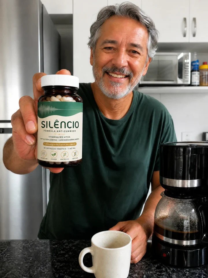 Cliente segurando o frasco Natural Silêncio